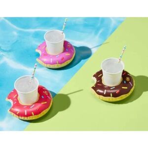 Inflatable Floating Swimming Pool Beach Drink Can Cup Holder Boat Beach Toy 3pak